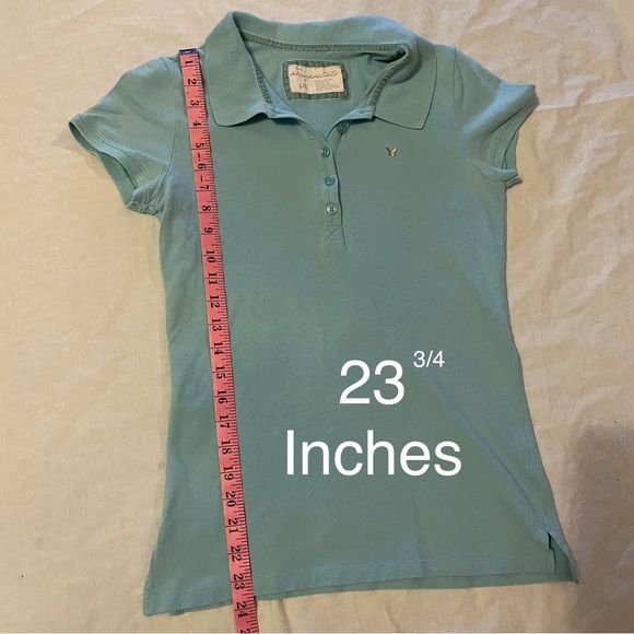 Aeropostale light blue polo short sleeve - Picture 4 of 10